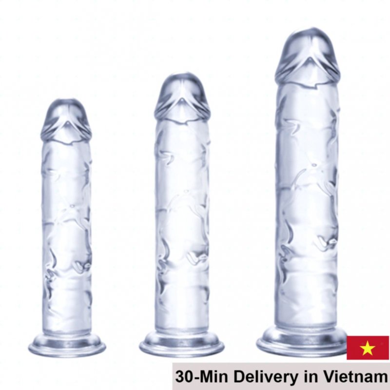 Lovetoy Flawless Clear Realistic Soft Medical Silicone Dildo 