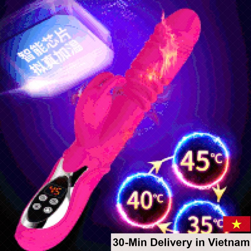 YeaIN Japan Heat Thrusting Vibrator 30-Speed Silicone SHP1367 
