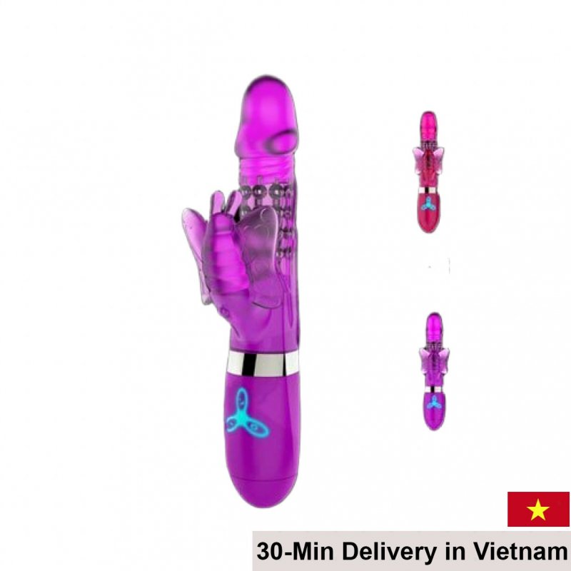 DiBe Powerful Female Silicone Vibrating Penis Shaped Sex Toy 