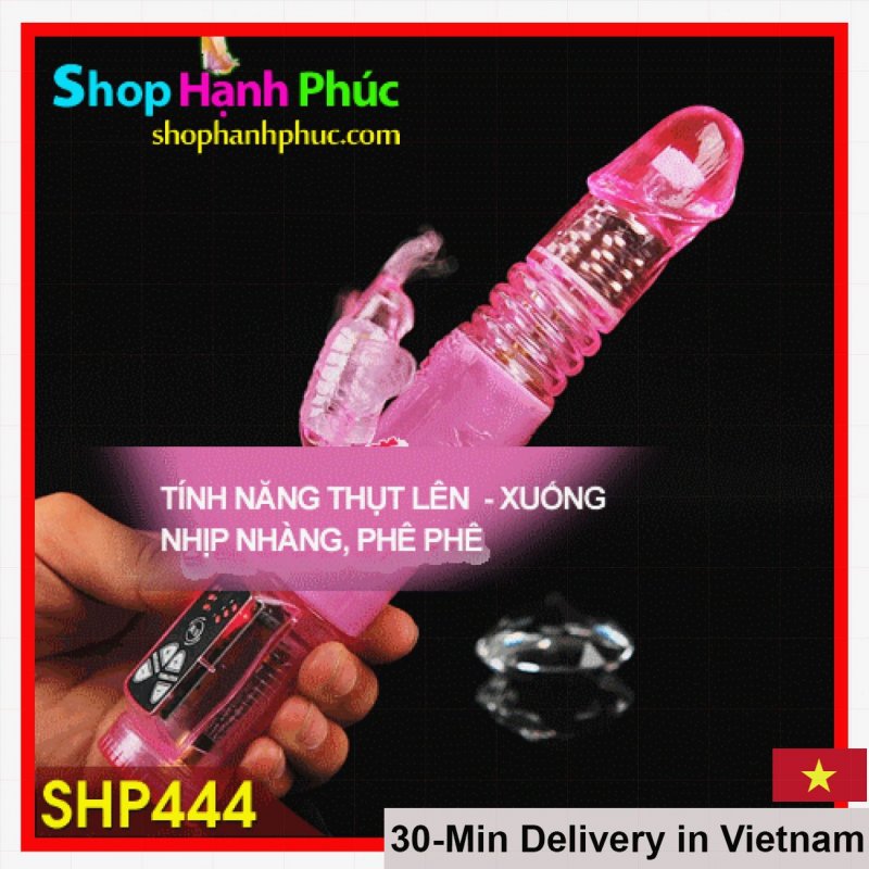 SHP444 Rechargeable Pulsating Vibrating Dildo for Women 