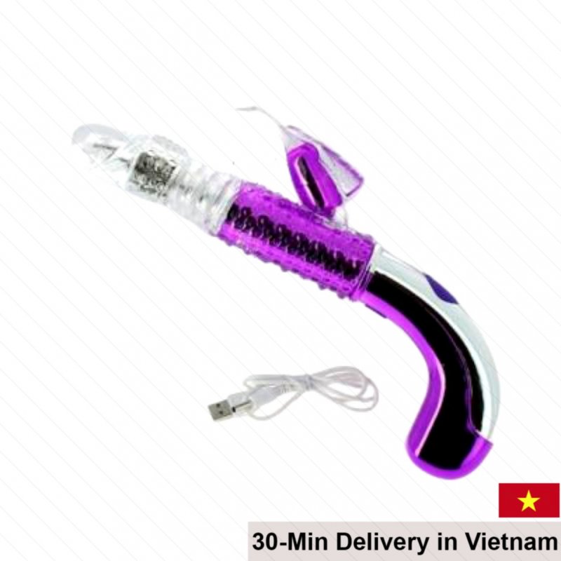 Libo Multifunctional Vibrating Thrusting Silicone Dildo Toy 
