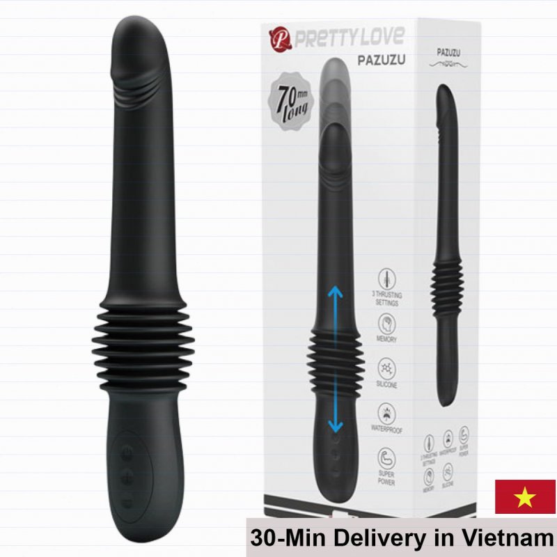 PrettyLove Pazuzu Powerful Rumble Thrusting Dildo with Strong Vibes 