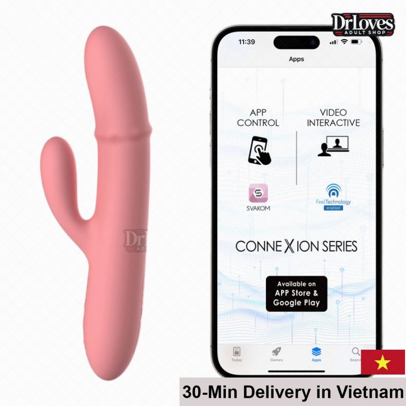 Svakom Mora Neo Rotating Vibrator Bluetooth App Remote Waterproof 
