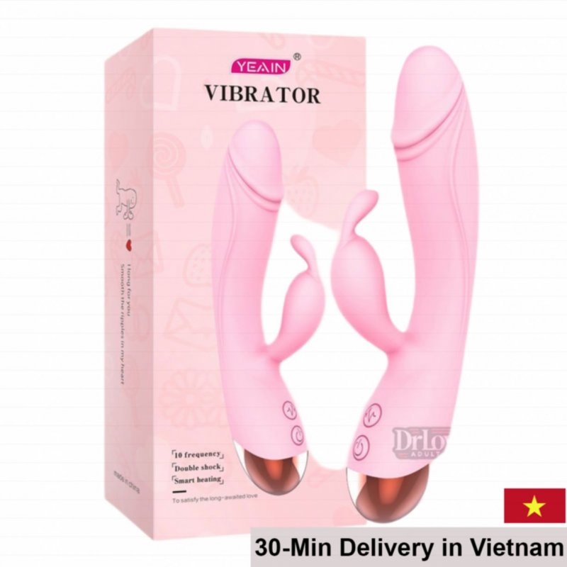 Yeain Rabbit Vibrator 10 Modes Heated Waterproof G-Spot Massage 