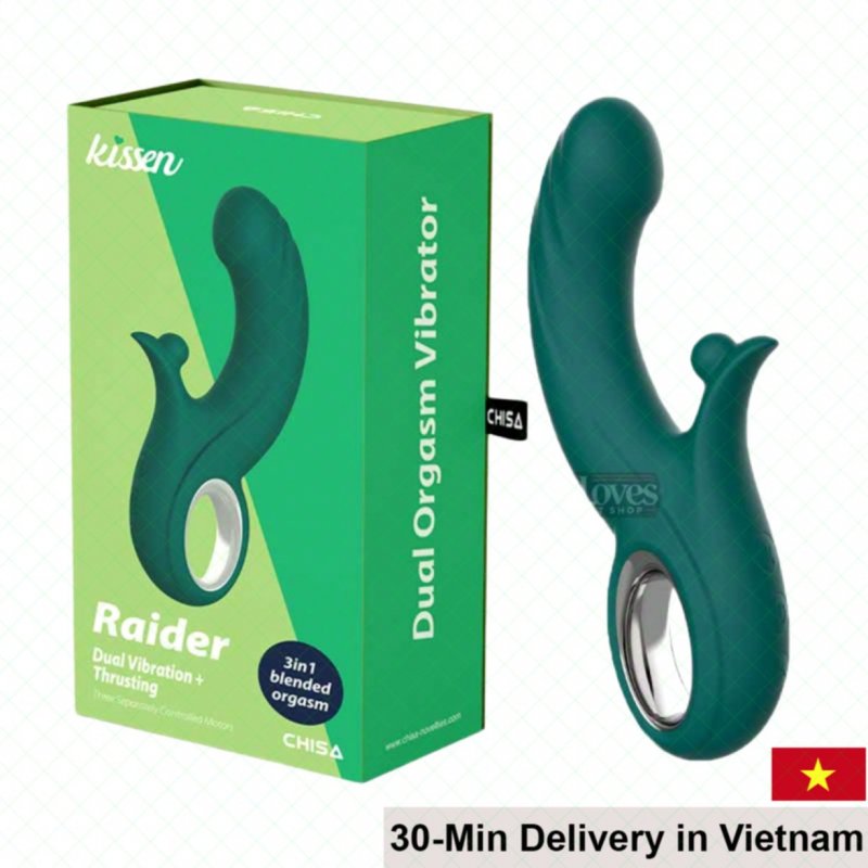 Kissen Raider 3in1 Powerful Vibration Thrusting Toy 