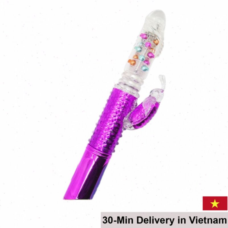 Libo Premium Silicone Vibrating Thrusting Dildo for Women 