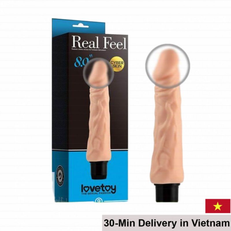 Lovetoy Real Feel Soft Vibrating Realistic Dildo Affordable 