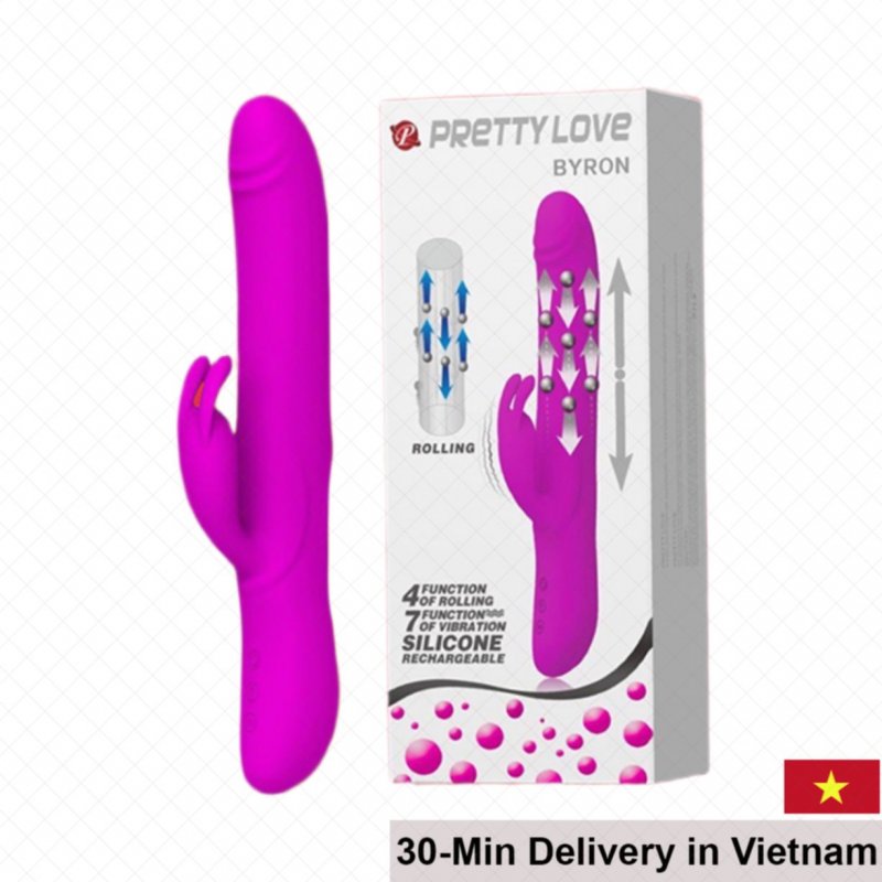 Pretty Love Byron Rotating Vibrating Dildo 