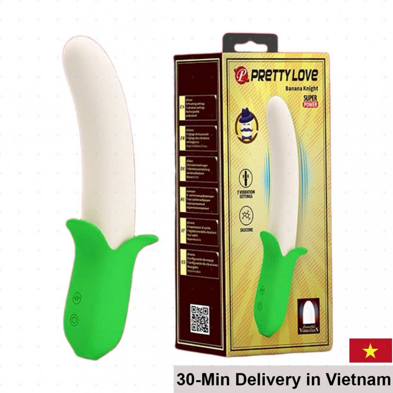 Pretty Love Banana Knight Vibrating Dildo 