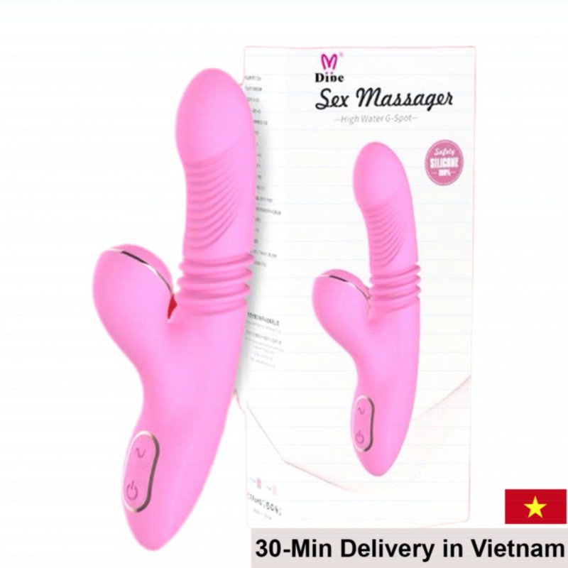 Dibe Sexy Massager Vibrating G-Spot Oral Simulation Toy 