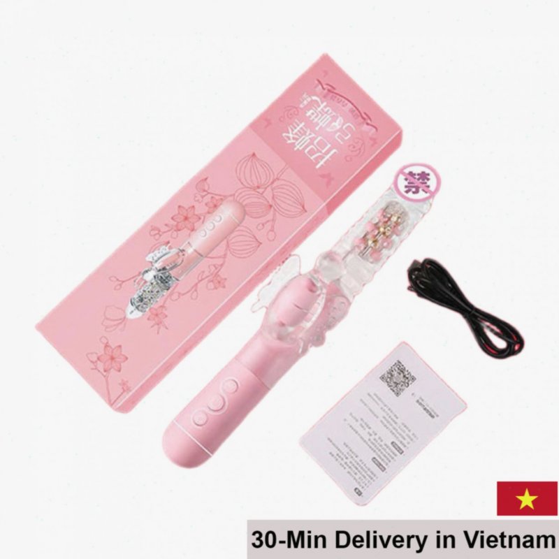 MizzZee 12 Mode Rotating Handheld Silicone Dildo Vibrator 