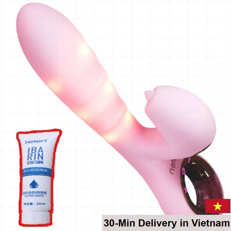 Leten SUCKING VIBRATOR Heat Licking Vibrating G-Spot Toy 