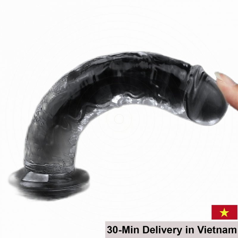 Lovetoy Transparent Silicone Dildo 18cm Water Resistant Non Vibrating 