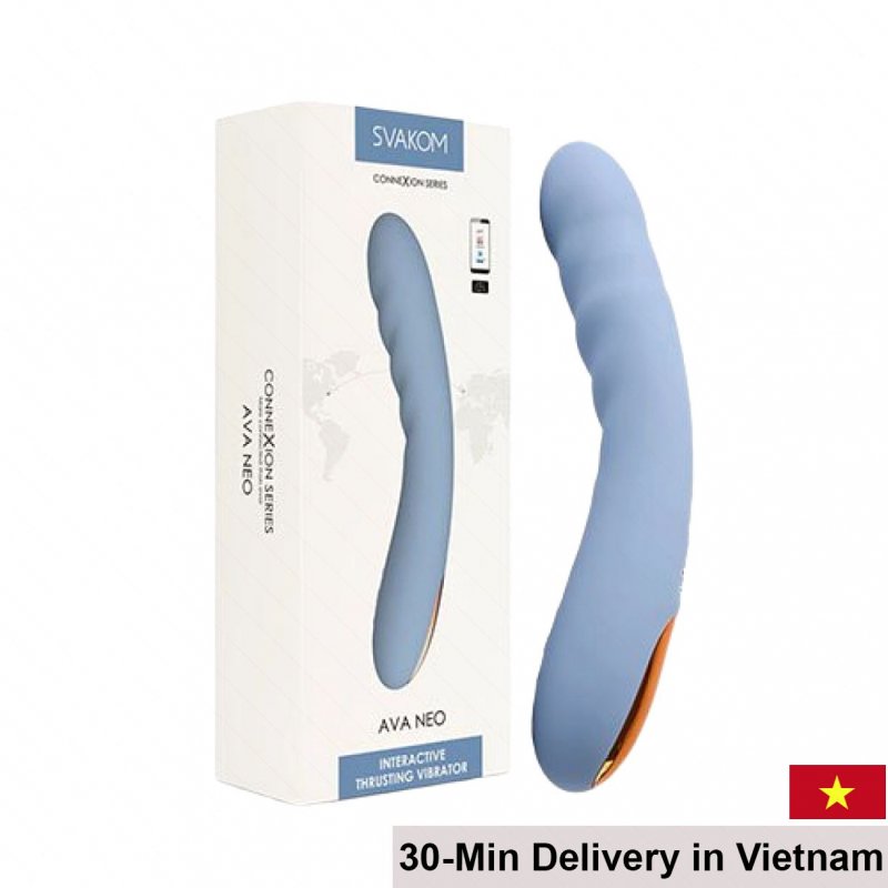 Svakom Ava App-Controlled G-Spot Vibrating Dildo 