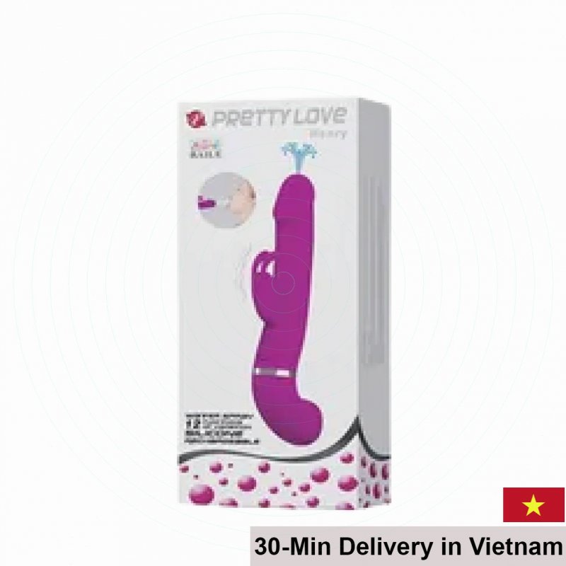Pretty Love Henry Realistic Water Spray Vibrating Dildo 12 Modes 