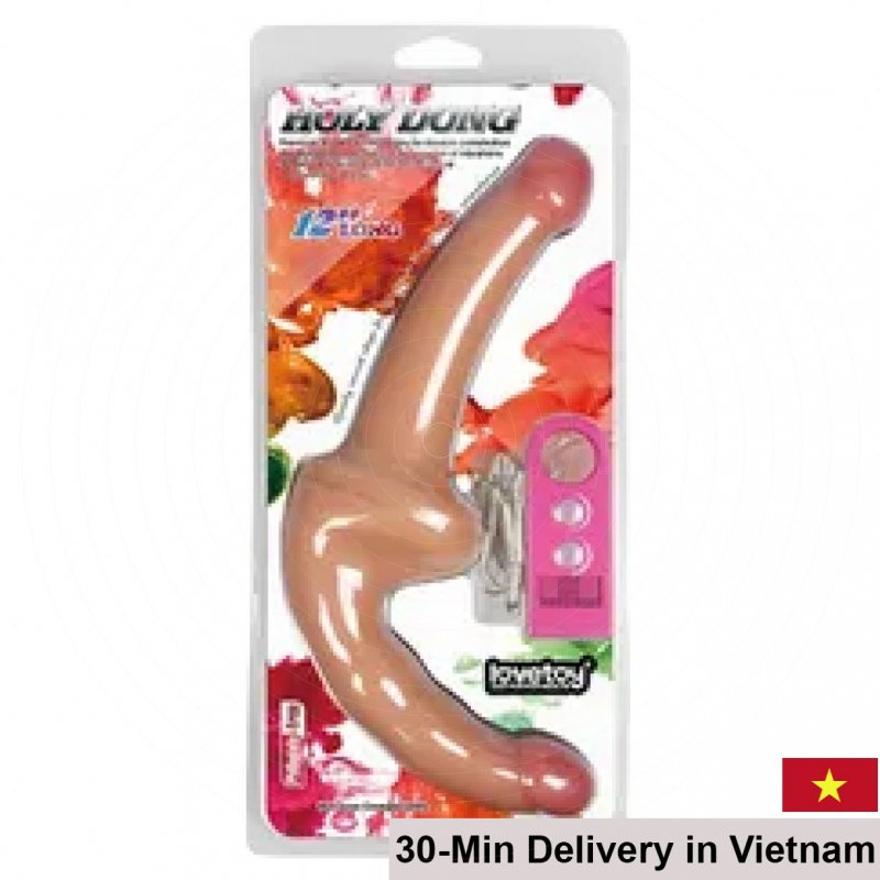 Lovetoy Dual Head Silicone Waterproof Vibrating Dildo 