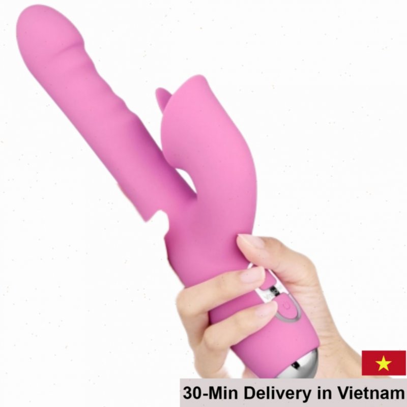 Nalone T-May Japan Multi-Function Tongue Dual Vibrating Dildo Silicone 