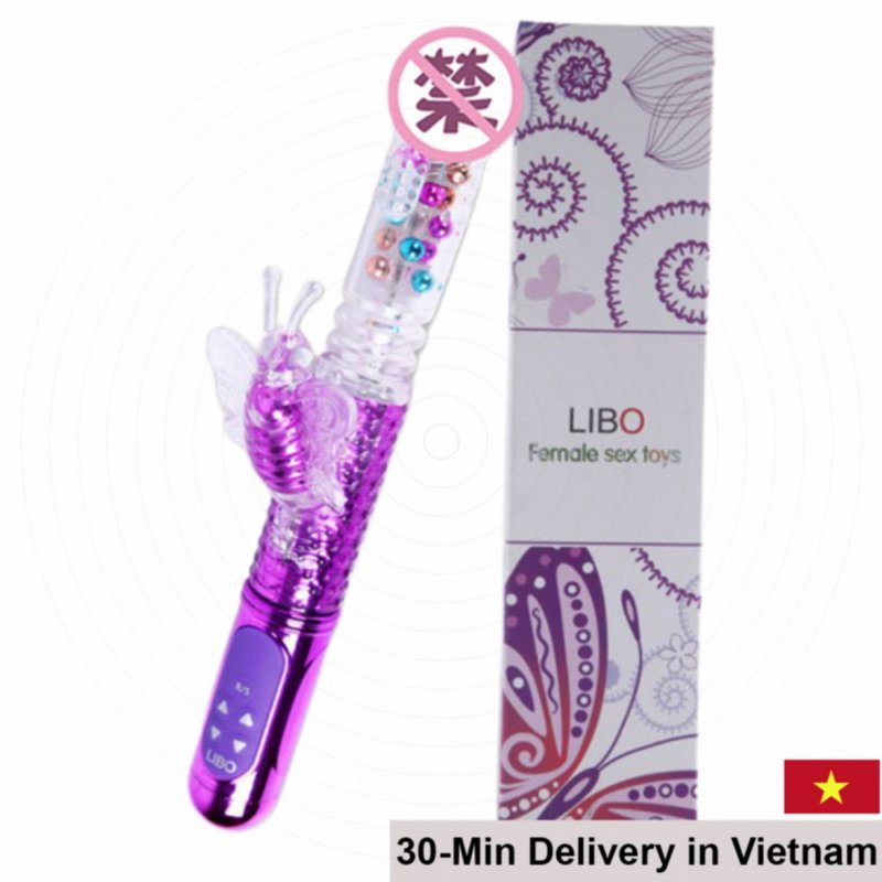 LIBO Multi-Function Silicone Vibrator 31.5cm Couples Toy 