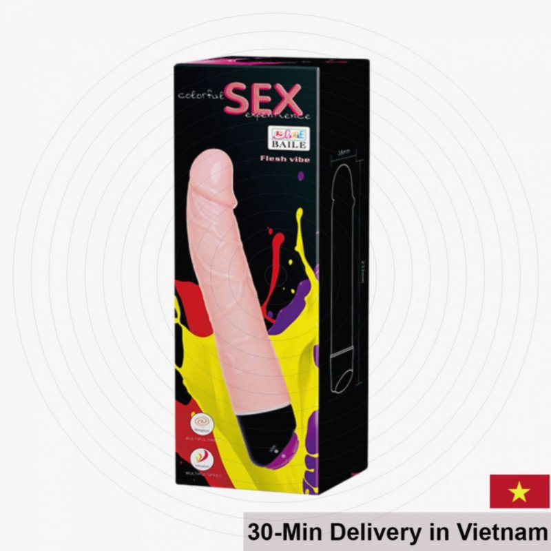 BAILE Handheld 24cm Silicone Medical Grade Vibrator 