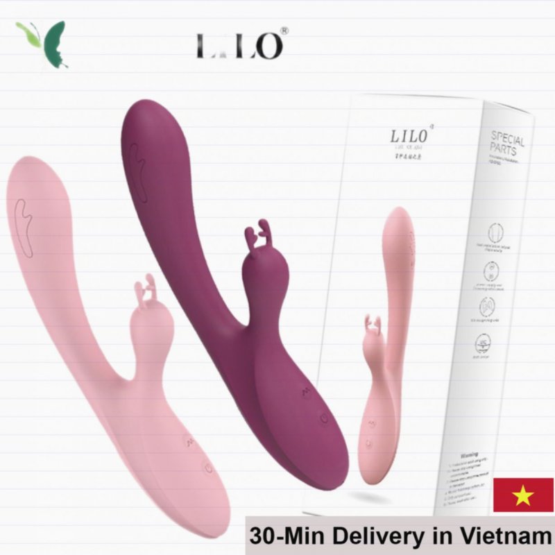 LILO Dual Motor Massage Wand 10 Speeds Premium Silicone Relaxation 