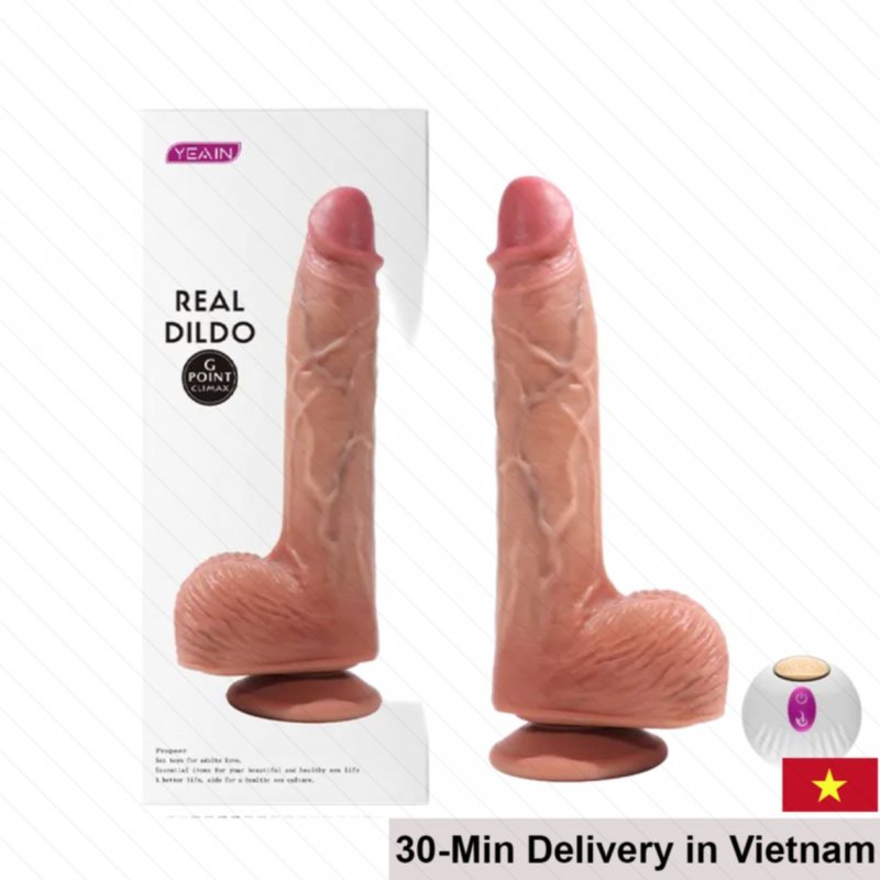 Yeain Realistic Dildo Remote Control Heating Vibrating 