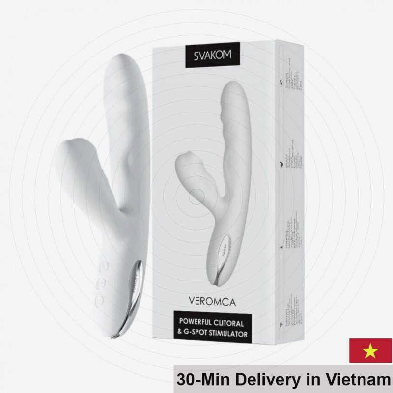 Svakom Veromca Thrusting Vibrating Silicone Dildo 