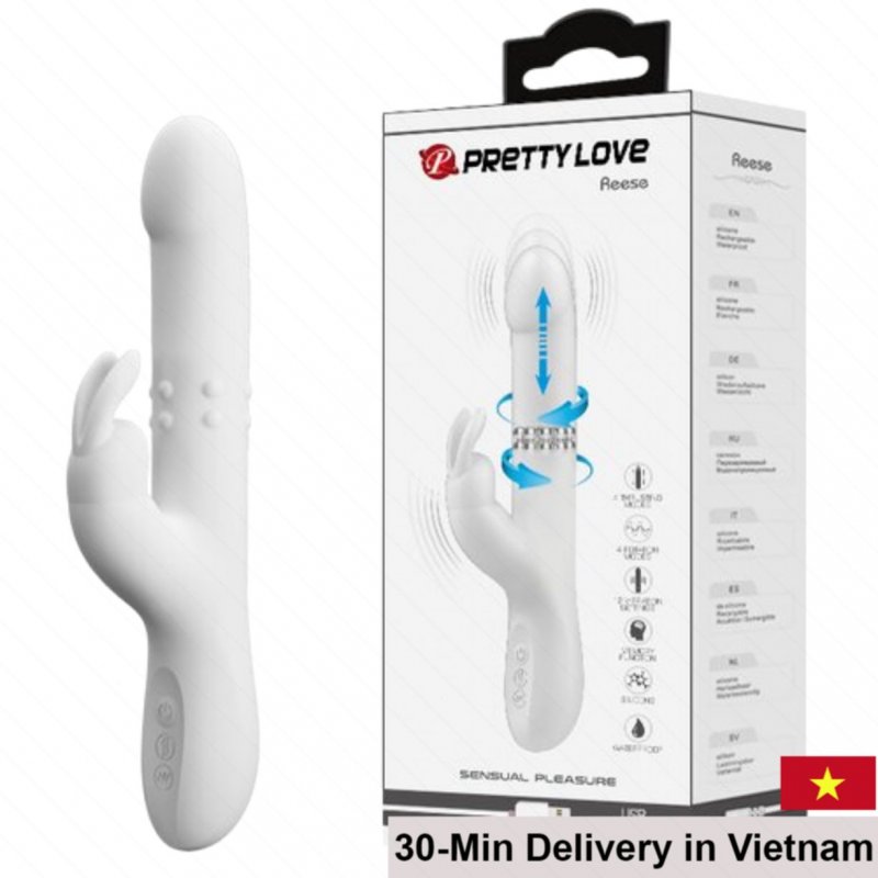 Pretty Love Reese Silicone Multi-Mode Vibrating Dildo 