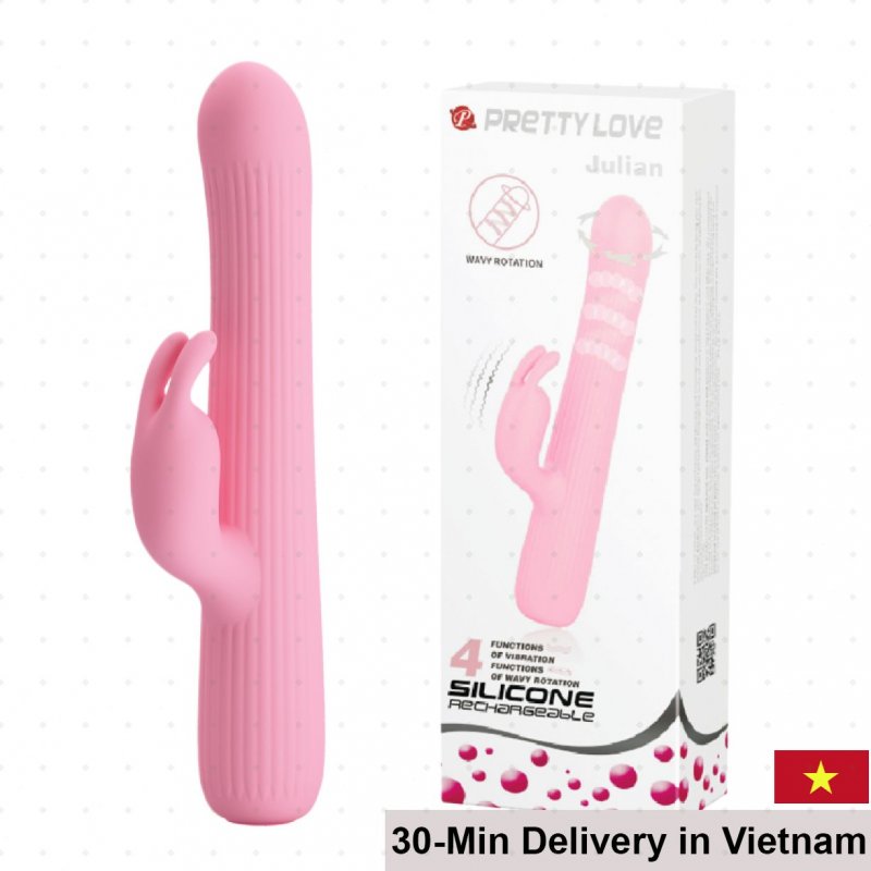 Prettylove Julian Mini Rotating Vibrating Medical Silicone Toy 