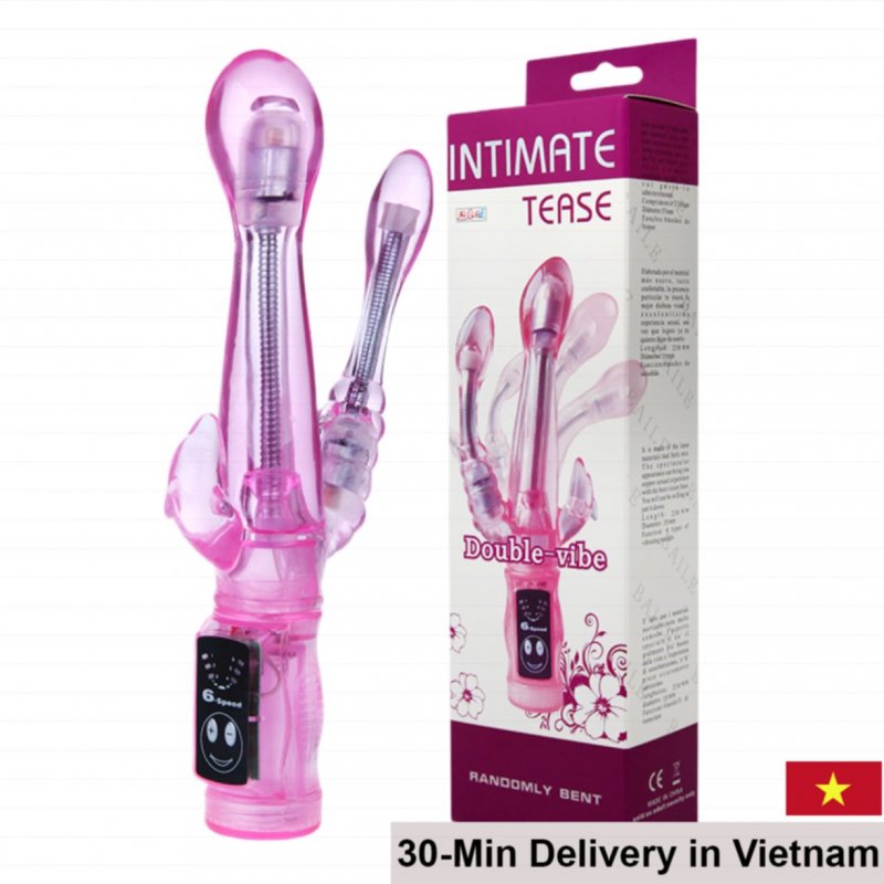 Lybaile Intimate Tease multifunctional silicone dildo triple head for women 