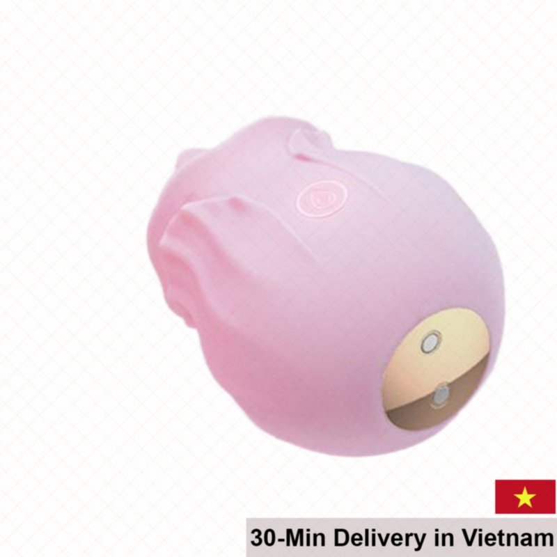 OMYSKY Rose-Shaped Clitoral Licking Vibrator Cute Pink 
