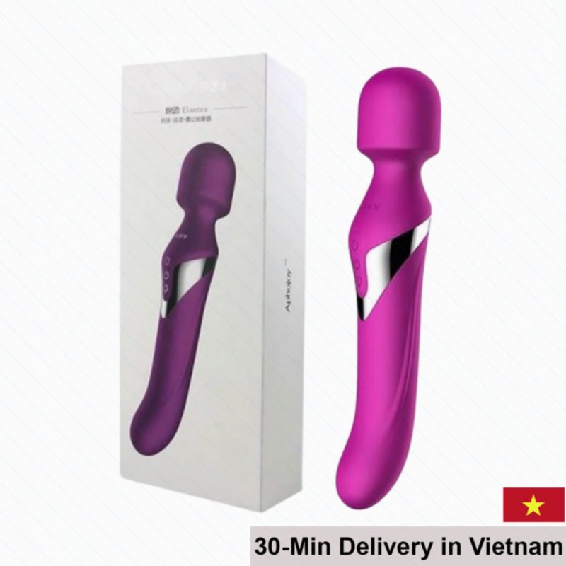 Aphojoy Rechargeable Double Head Vibrating Massage Adult Toy 