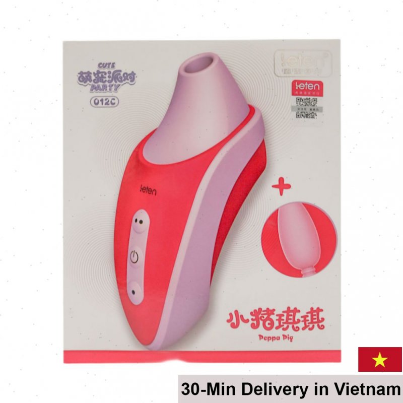 Leten Peppa Pig Oral+Vibrating Female Masturbation Sex Toy 
