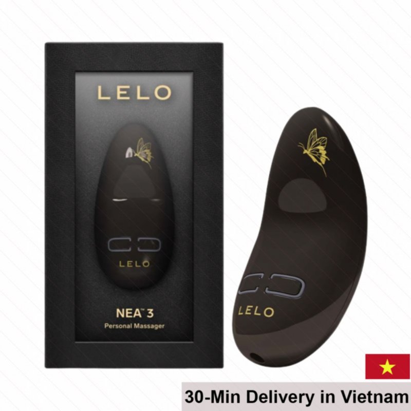 Lelo Nea 3 Black Compact Powerful Massage 10 Vibration Modes 