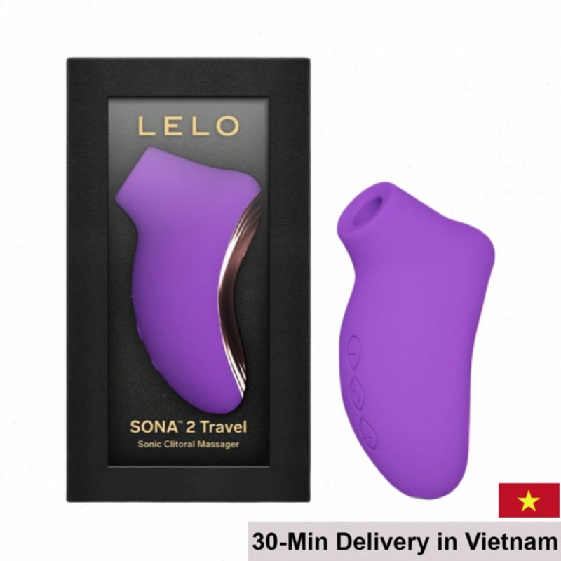 Sonic Vaginal Massager Lelo Sona 2 Travel 12 Modes Compact Lock 