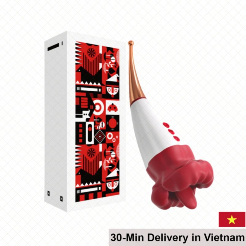 TQG III Red Tongue Massager Intense Clitoral Stimulation Silicone 