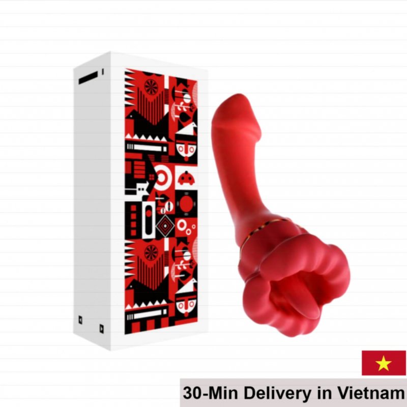 TQG II Red Lipstick G-Spot & Oral Pleasure Vibrator 