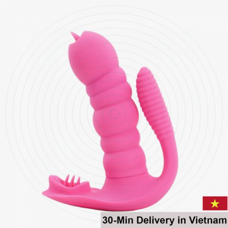 Secwell Caterpillar 3-Point Intense Clitoral and G-Spot Vibrator 