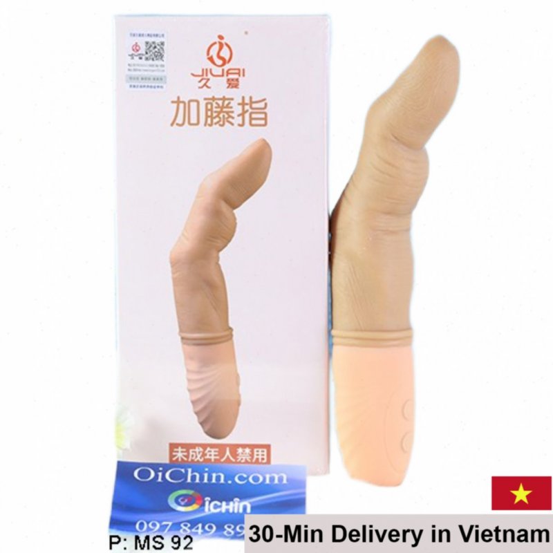 Jiuai Finger Vibrator Warmth Realistic Silicone Soft 