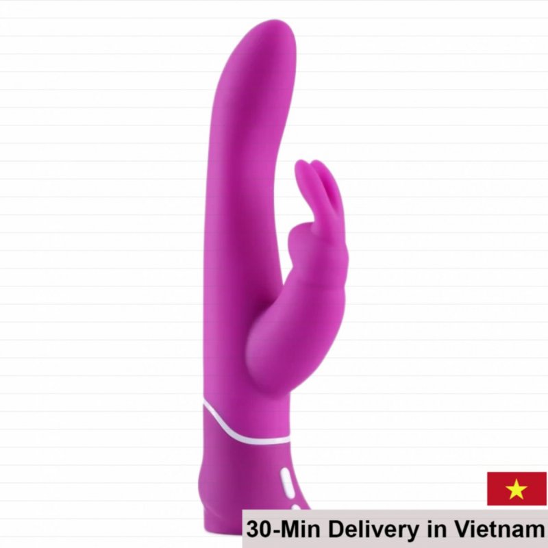 Happy Rabbit Curve Purple Dual Motor Vibrator 15 Modes 