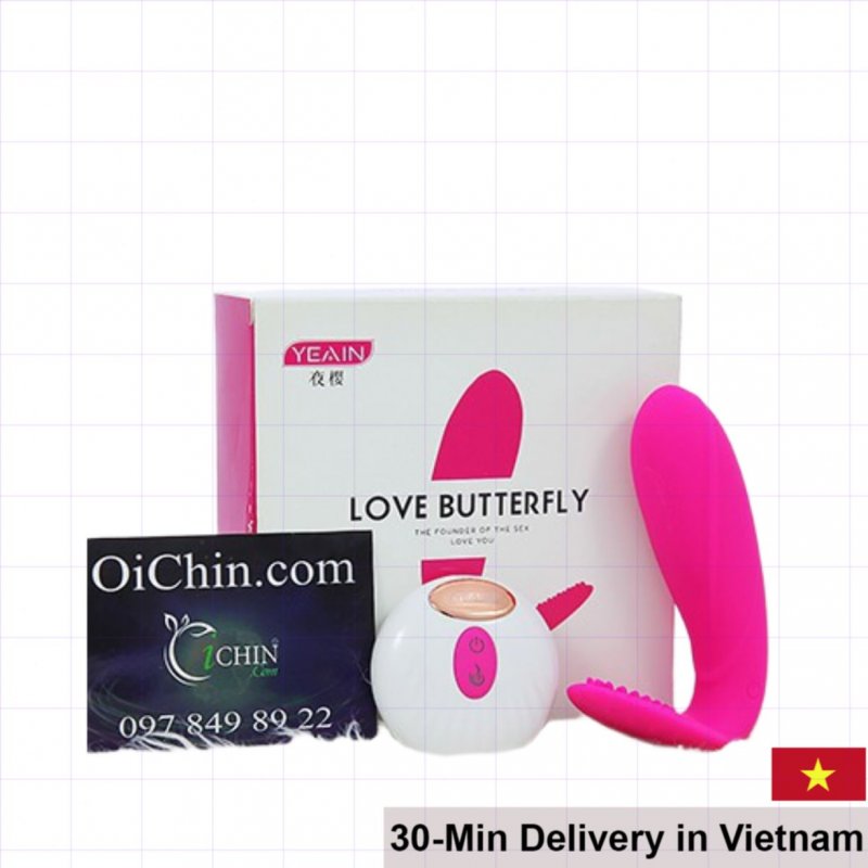 YEAIN Love Butter Fly Dual-Ended Remote Control Vibrator 
