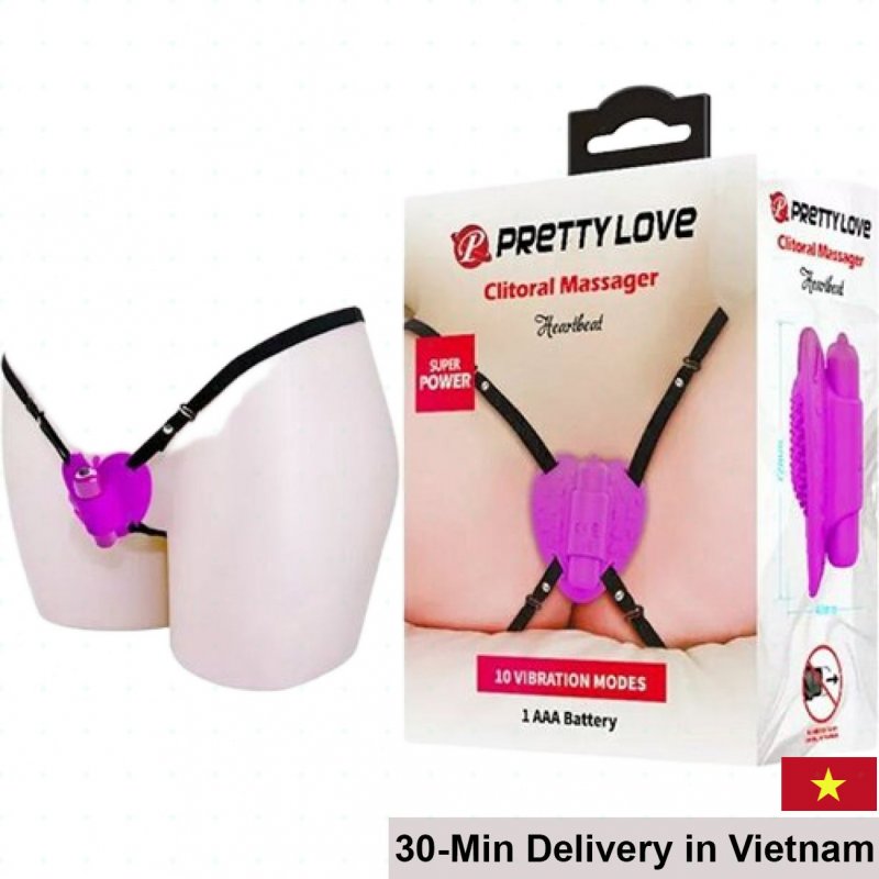 Pretty Love Clitoral Vibrating Love Egg with Strap 