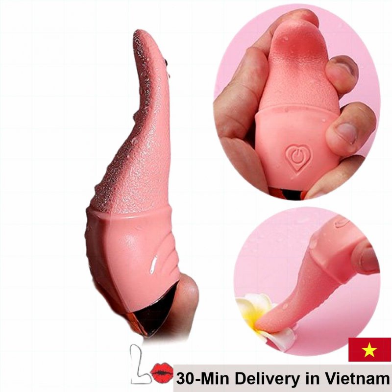 JIUAI Heated Tongue Licking Vibrating Female Massager 