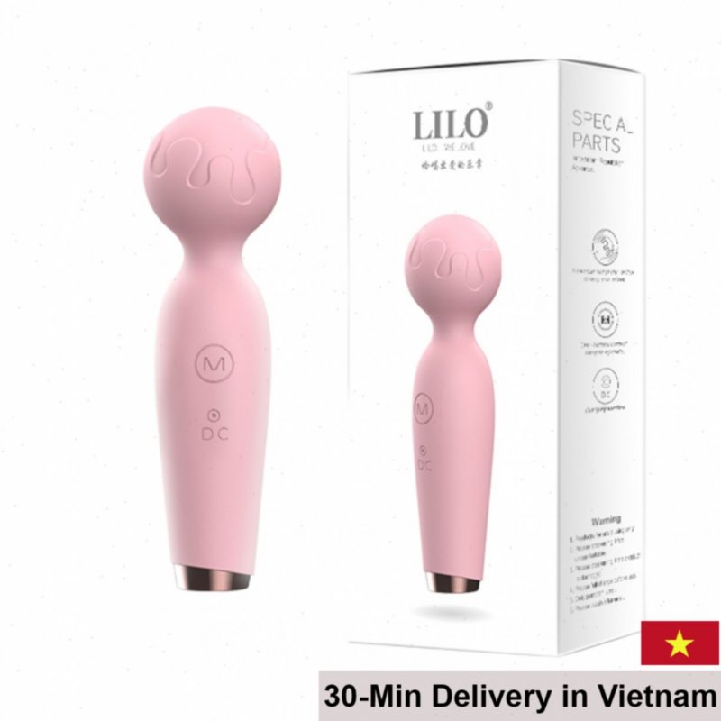 LiLo Mini Massage Wand 10 Vibration Modes Quiet Waterproof 