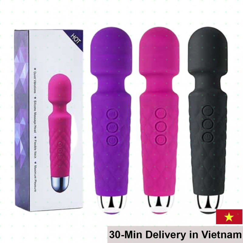 AV Hong Kong 20 Mode Powerful G-Spot Vibrating Massage Wand 