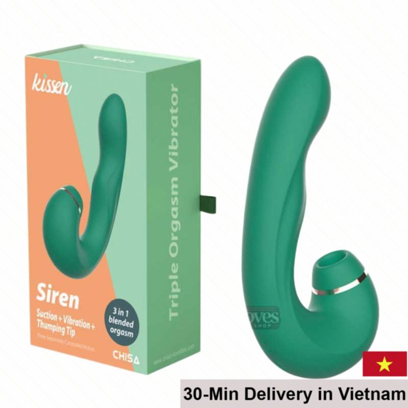Kissen Siren 3in1 powerful sucking vibrating pulsating clitoral stimulator 
