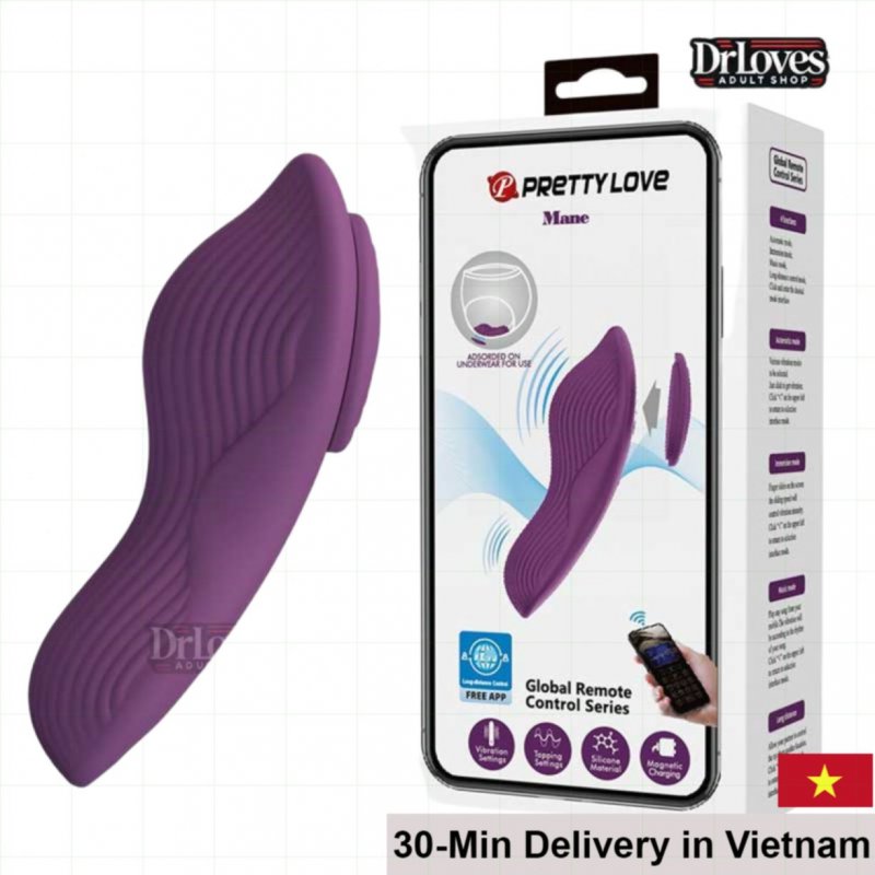 PrettyLove Mane App Controlled Waterproof Strong Vibrator 