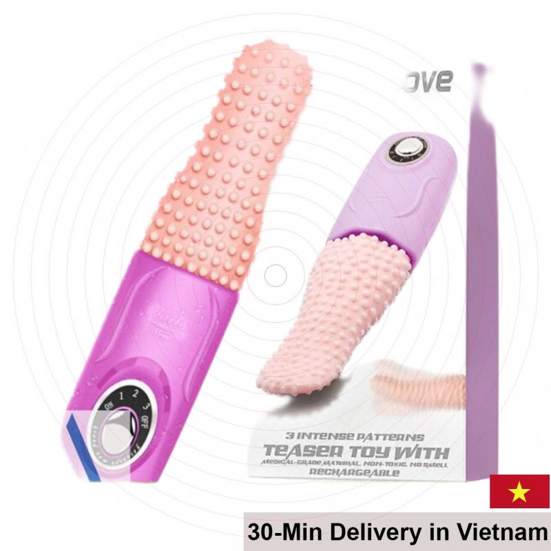 Pretty Love Rechargeable Tongue-Shaped Vibrator Toy 