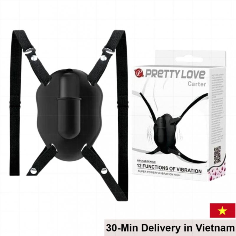 Pretty Love Carter mini vibrating strap massage toy 12 modes 