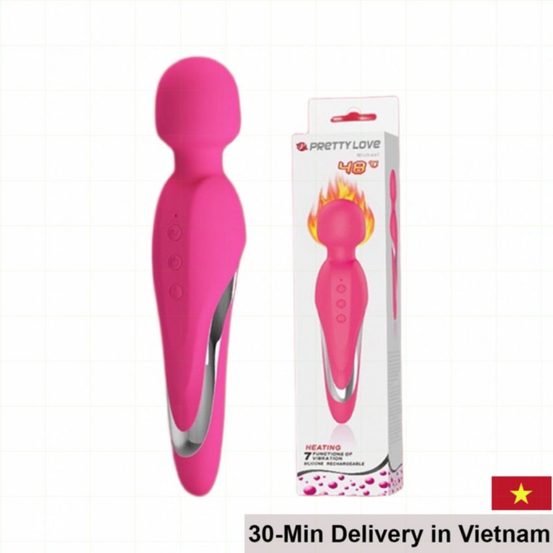 Pretty Love Michael Heated Strong Vibrating Massage Wand 48°C 