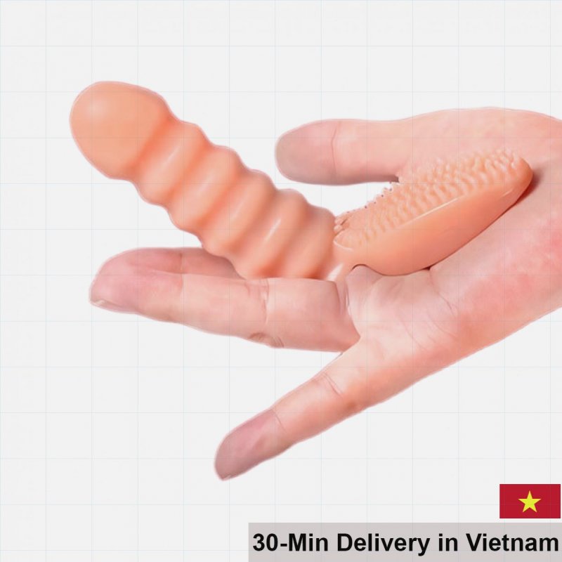 Yunman Finger Sleeve With Vibrating Beads G-Spot Stimulator For Women 